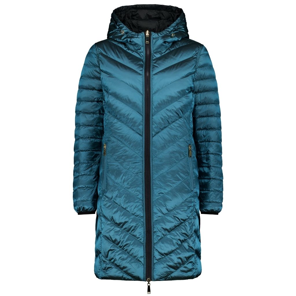 Arnie Women&#39;s 90/10 Reversible Down Coat - Black/Empire