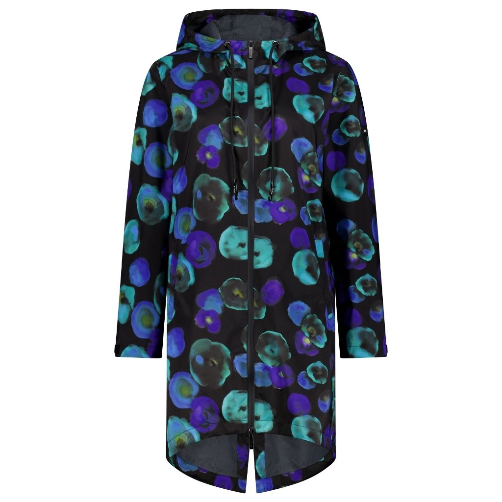 Georgie Women&#39;s Rain Coat x Evie Kemp - Night Bloom