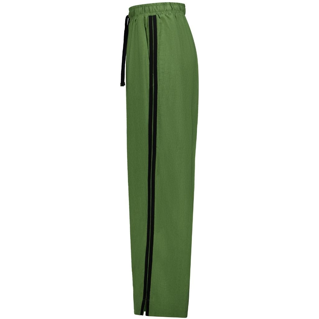 Indiana Women&#39;s Wide Leg Pants - Dill with Black