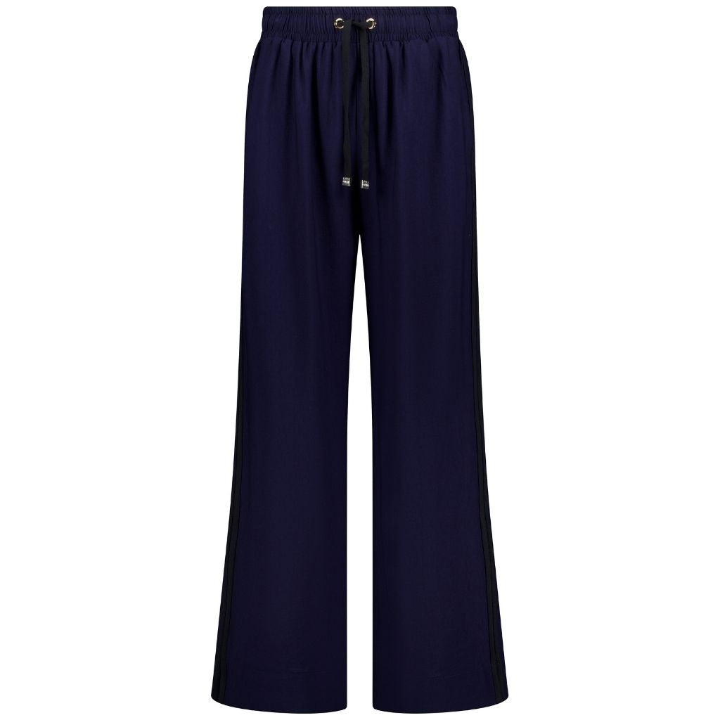 Indiana Women&#39;s Wide Leg Pants - Navy with Black