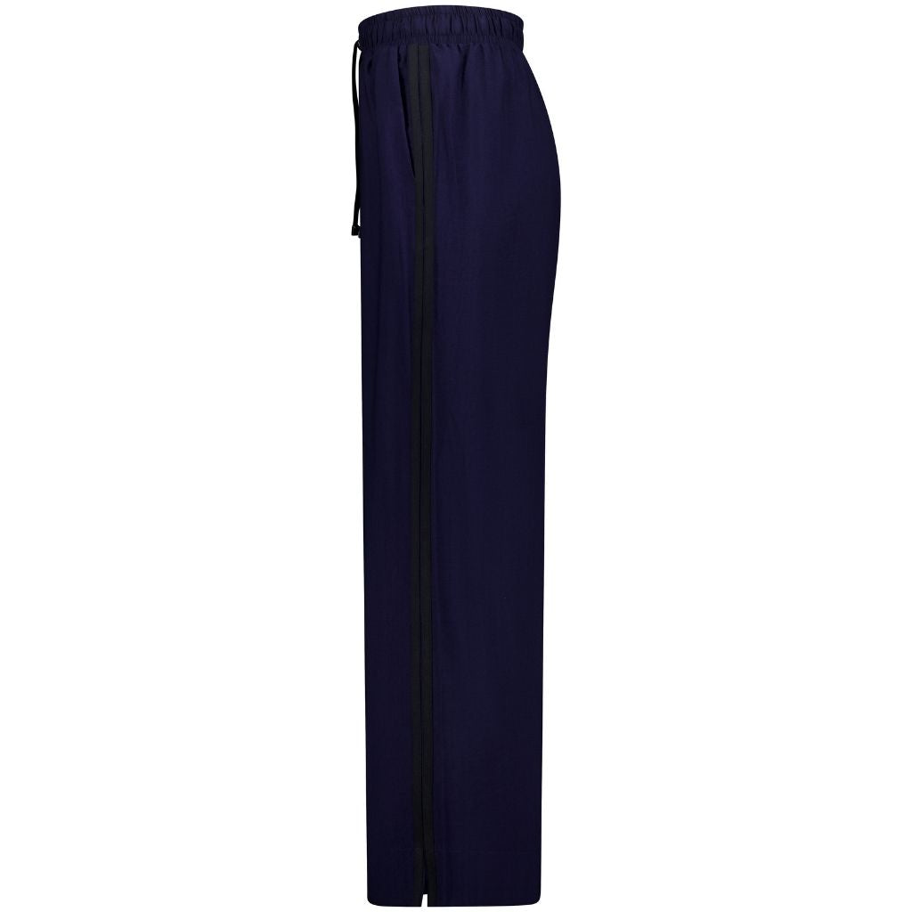 Indiana Women&#39;s Wide Leg Pants - Navy with Black