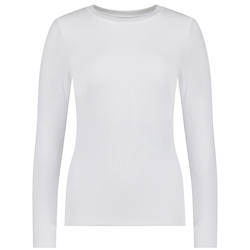 Lina Women&#39;s Long Sleeve Knit - White