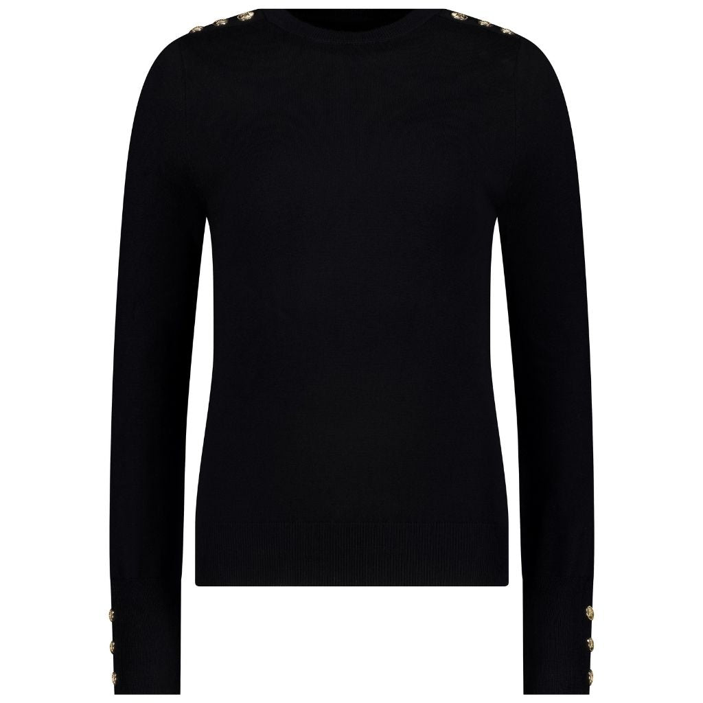 Nicki Women&#39;s Knit Crew Sweater - Black