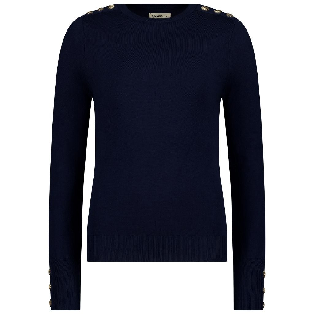 Nicki Women&#39;s Knit Crew Sweater - French Navy