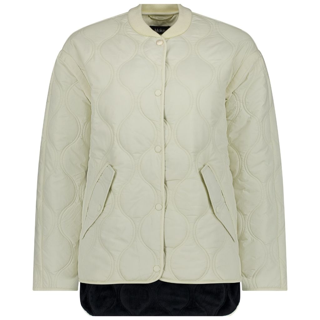 Talei Women&#39;s Quilt Bomber - Cream