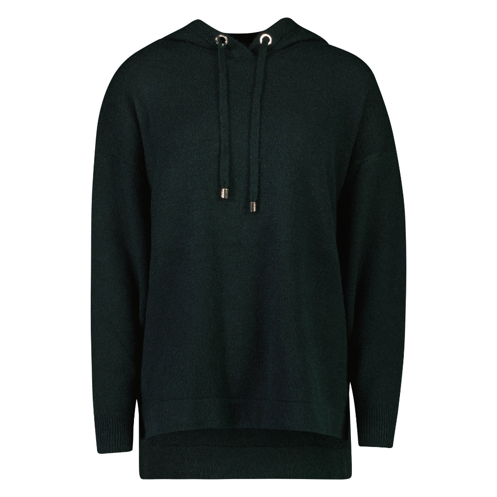 Aria Women&#39;s Hooded Sweater - Hunter Green