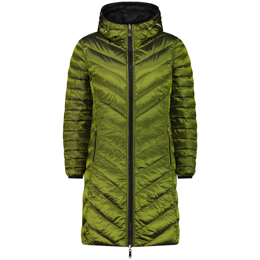 Arnie Women&#39;s Reversible 90/10 Down Coat - Black/Avocado