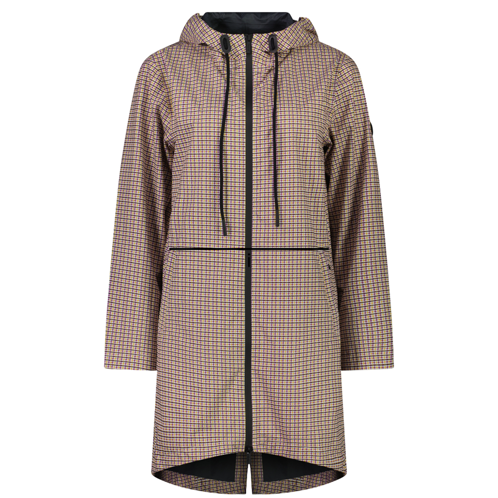 Debbie Women&#39;s Rain Coat - Multi Houndstooth