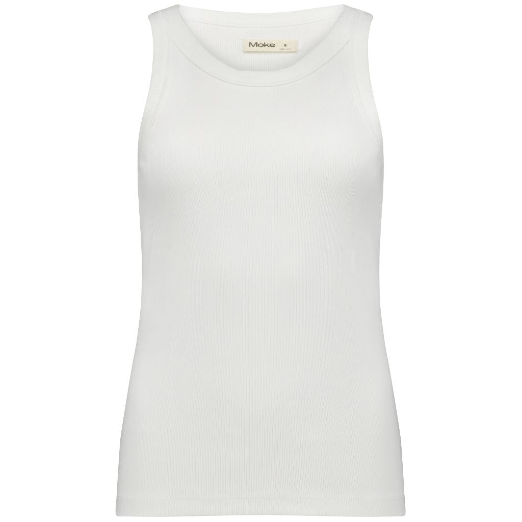 Eddie Women&#39;s Cotton Ribbed Tank - White