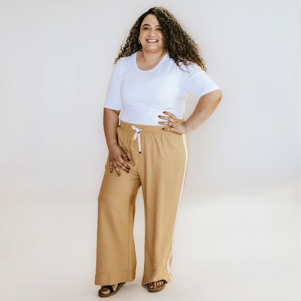 Indiana Women&#39;s Wide Leg Pants - Biscuit