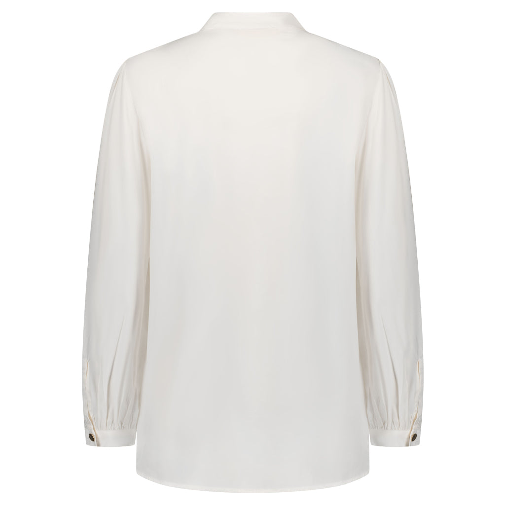 Jade Women&#39;s Cupro Blouse - Coconut Milk