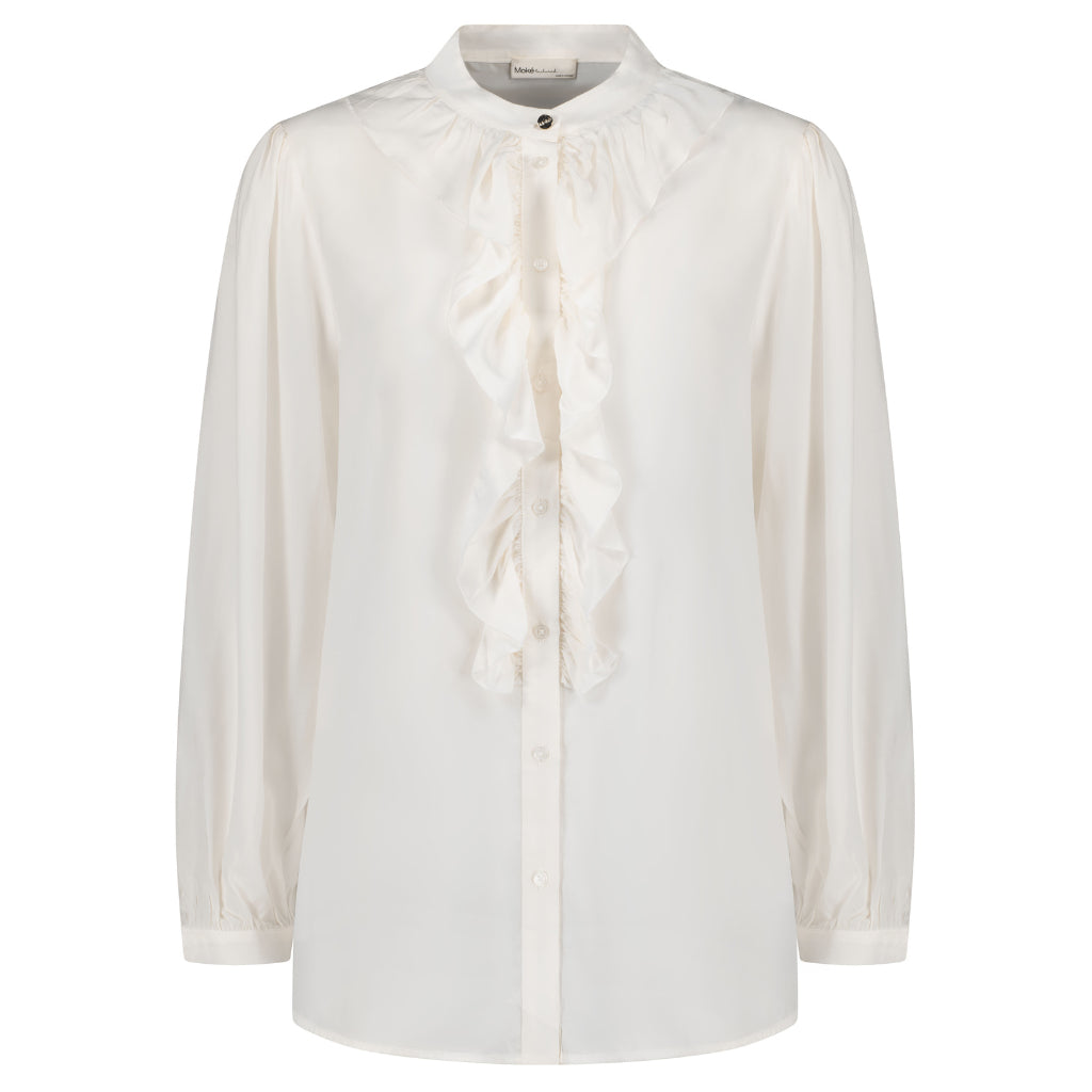 Jade Women&#39;s Cupro Blouse - Coconut Milk