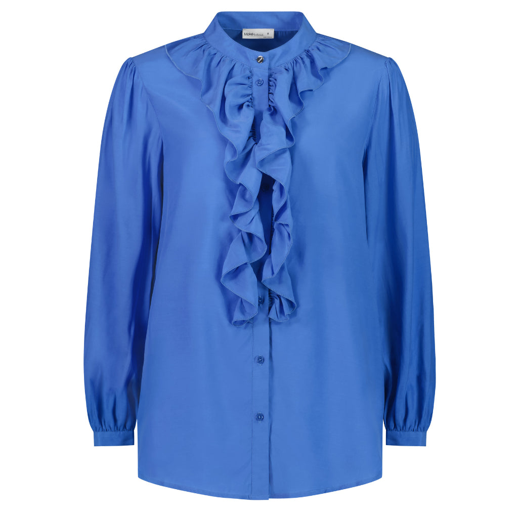 Jade Women&#39;s Cupro Blouse - Cornflower