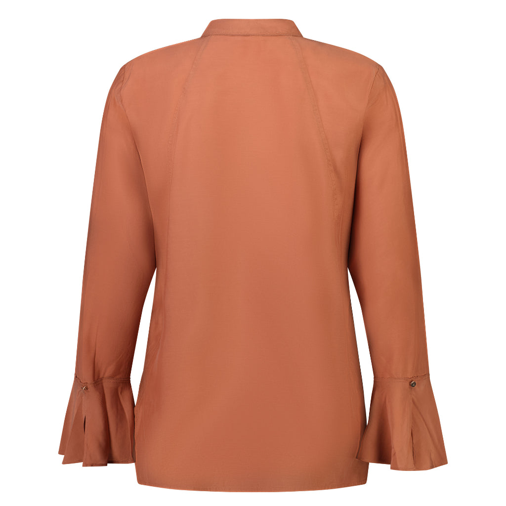 Joleen Women&#39;s Cupro Blouse - Desert