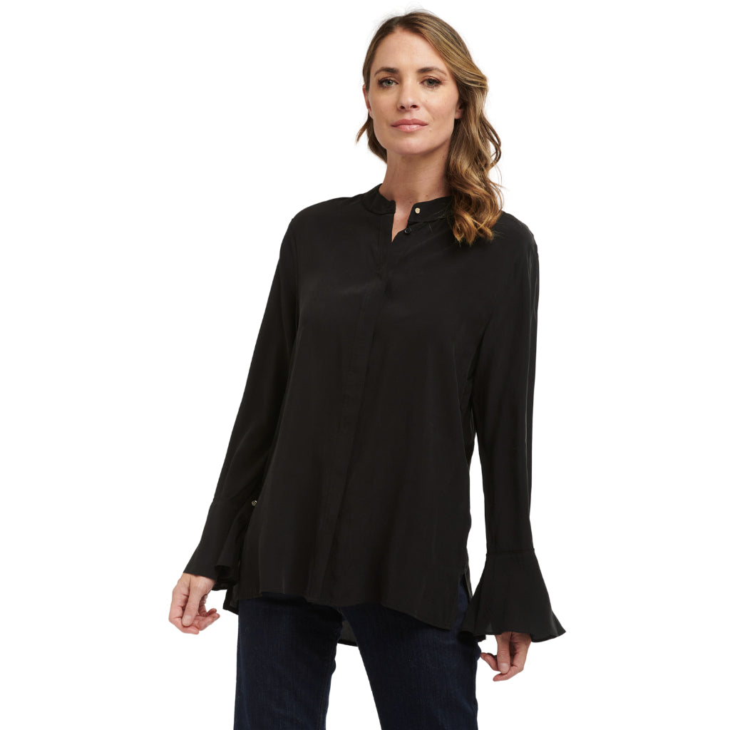 Joleen Women&#39;s Cupro Blouse - Black