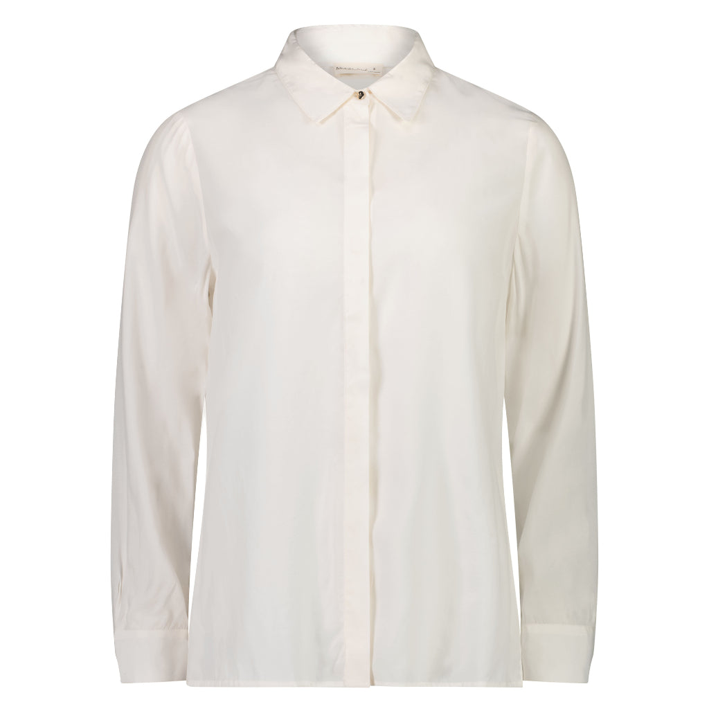 Katie Women&#39;s Cupro Blouse - Coconut Milk