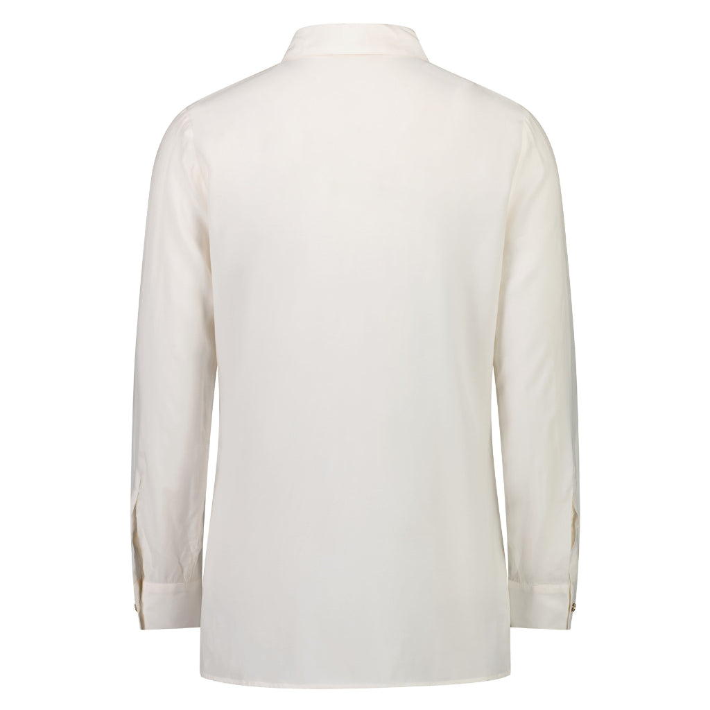 Katie Women&#39;s Cupro Blouse - Coconut Milk