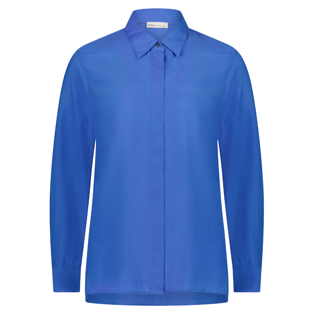 Katie Women&#39;s Cupro Blouse - Cornflower