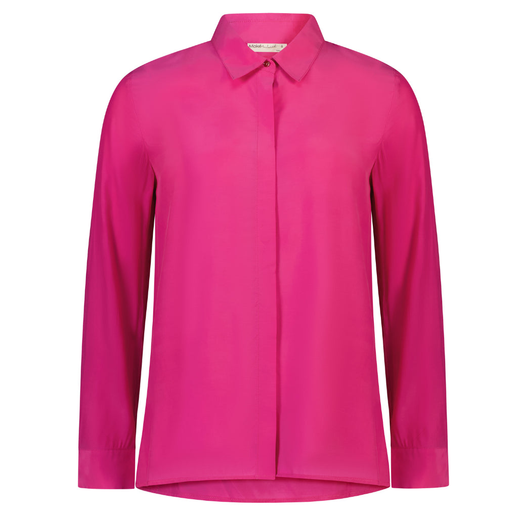 Katie Women&#39;s Cupro Blouse - Flamingo