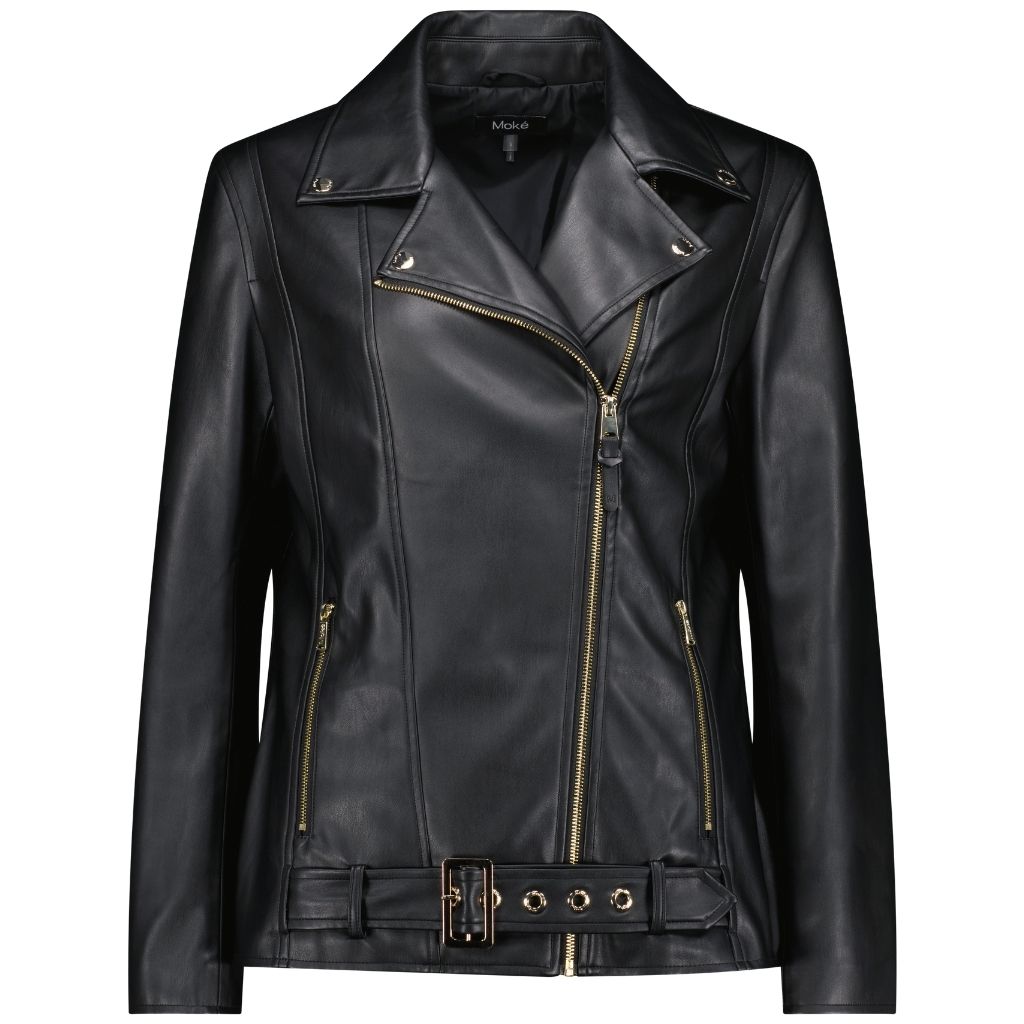 Faux leather women's jackets best sale