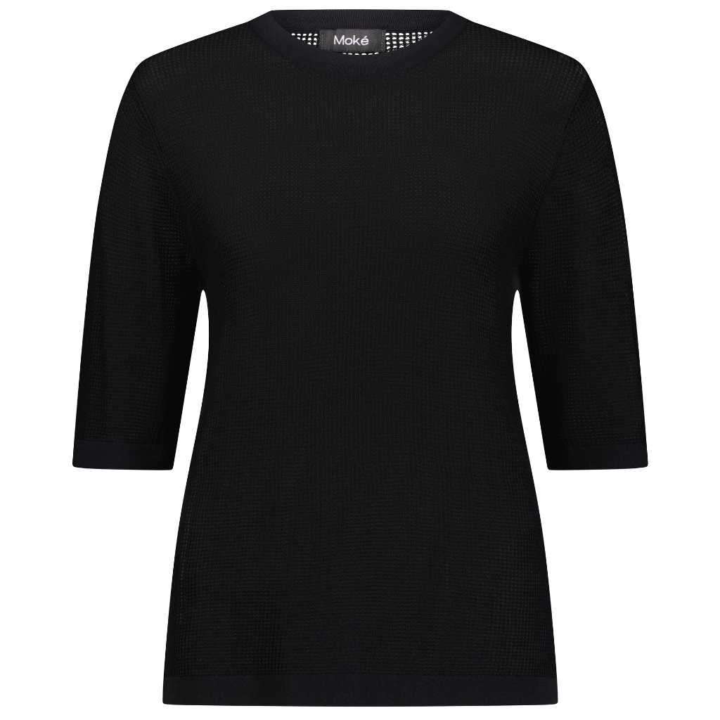 Florence Women&#39;s Short Sleeved Crew - Black