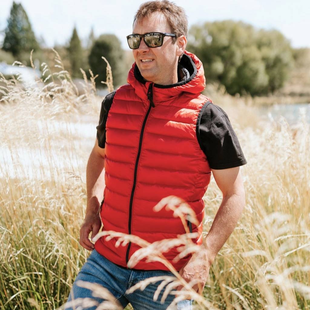 C.J Men&#39;s 90/10 Packable Down Vest - Red