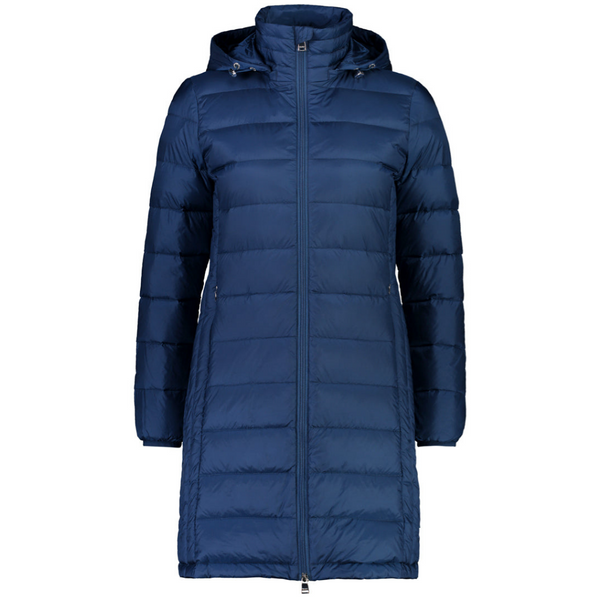 Sarah Women's 90/10 Packable Down Coat - Peacock - Moke Apparel