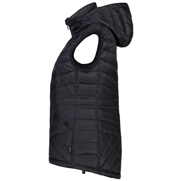 Mary-Claire Women's 90/10 Packable Down Vest - Black - Moke Apparel